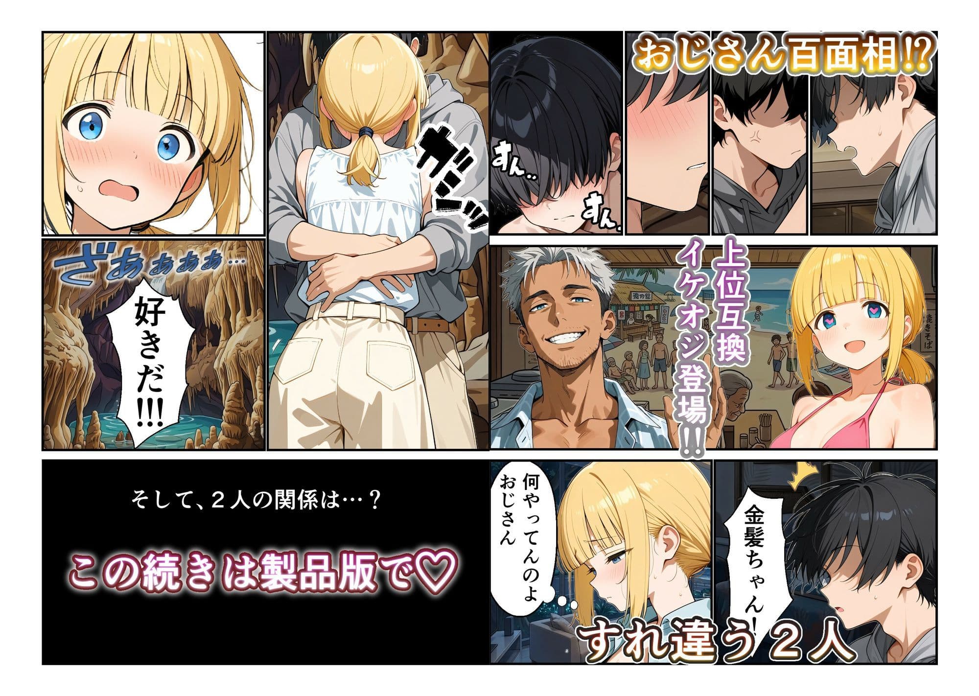 ビーチリゾートde金髪ちゃんといちゃいちゃする話 サンプル10
