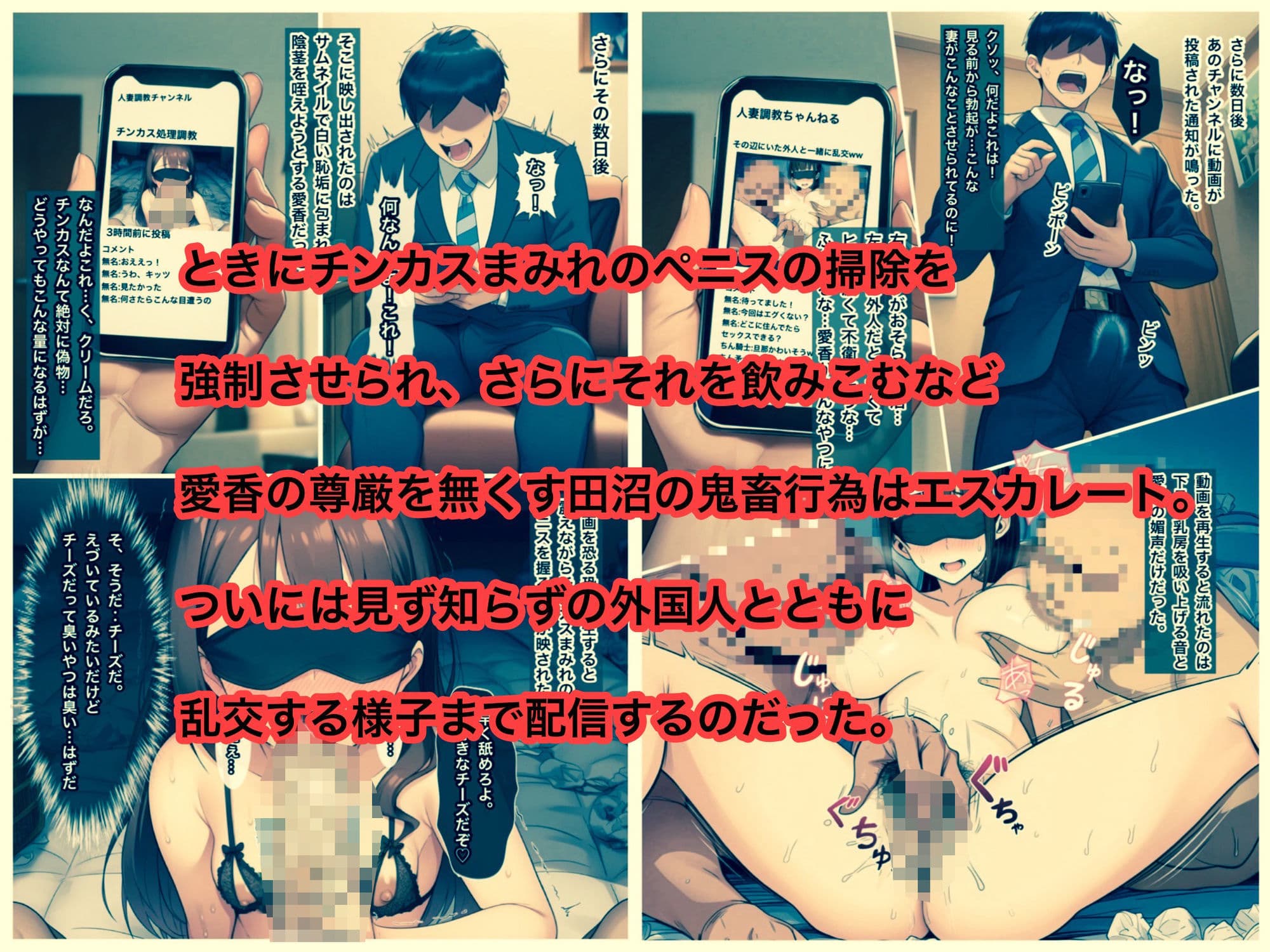 少女汚染最終章  地獄の痴態配信  雌豚愛香の受難 サンプル3