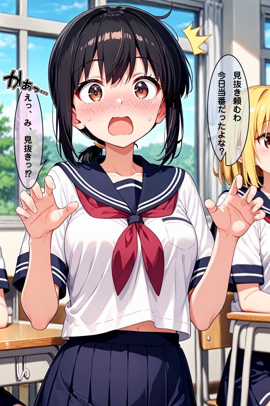 学校で見抜き制度が導入されたので幼馴染で見抜きしたお話 サンプル2