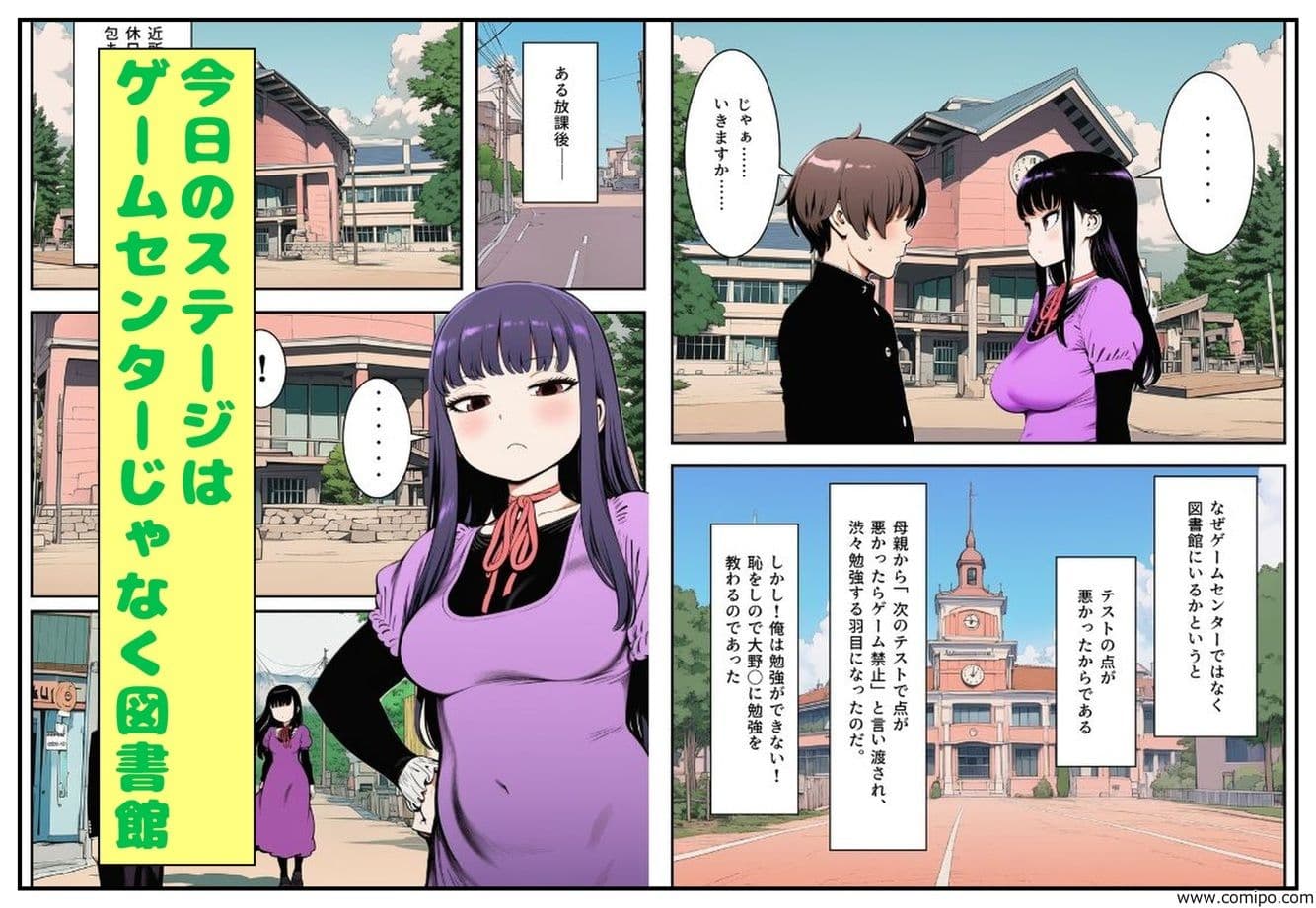 図書館で勉強？のあと大野さんを、家に招くことになった件 サンプル1