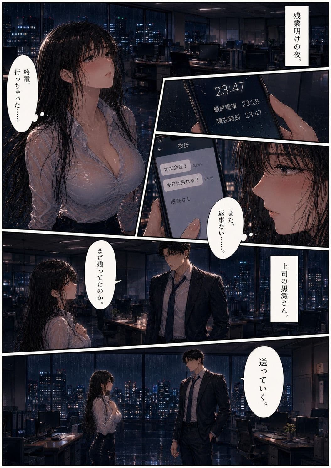終電後の境界線 サンプル2