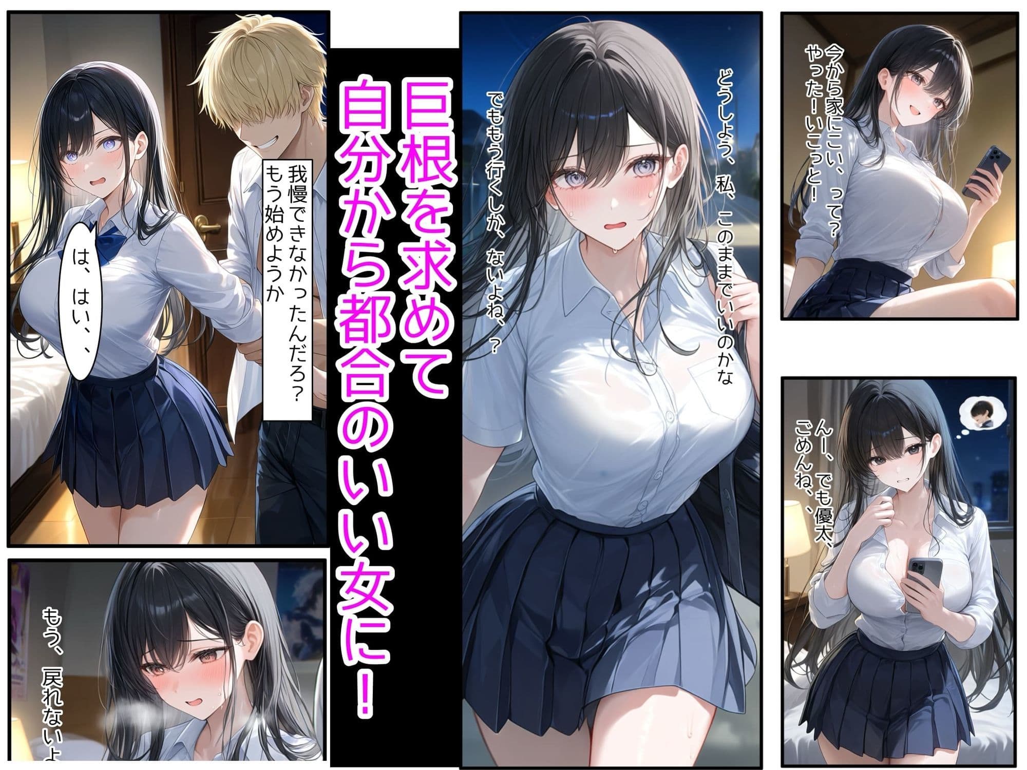 妹の彼氏にNTRされた爆乳J●の姉〜制服のまま絶倫巨根で子宮を突かれ孕ませイキ狂った記録〜 サンプル5