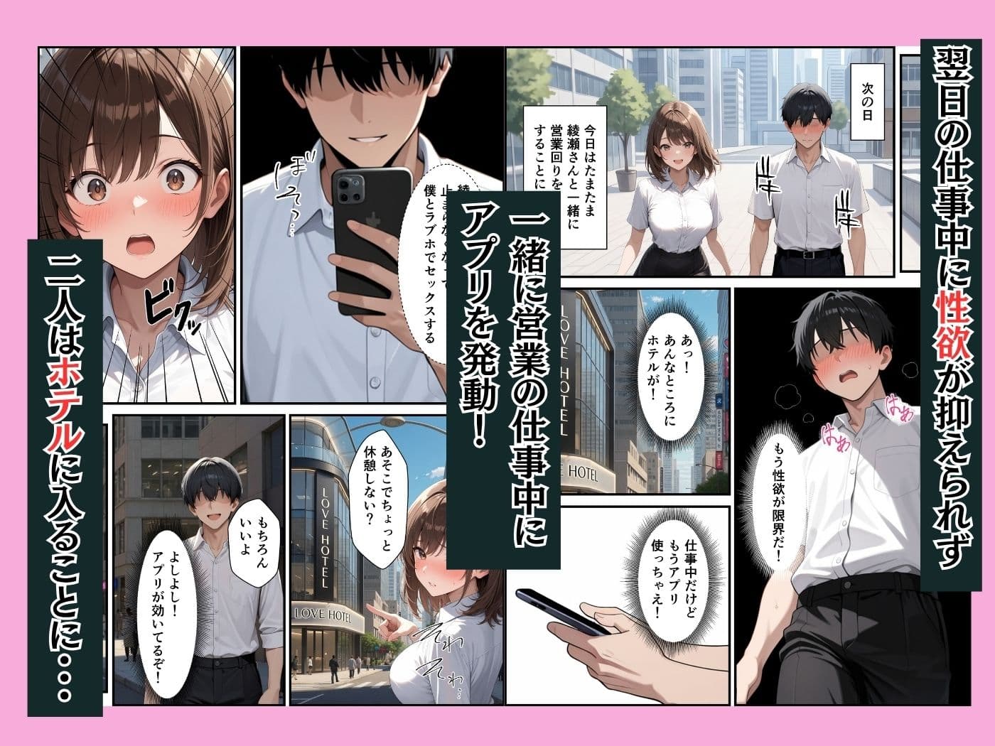 願いが叶うアプリで童貞陰キャの僕が同期の巨乳OLとイチャラブセックスできた話 サンプル8