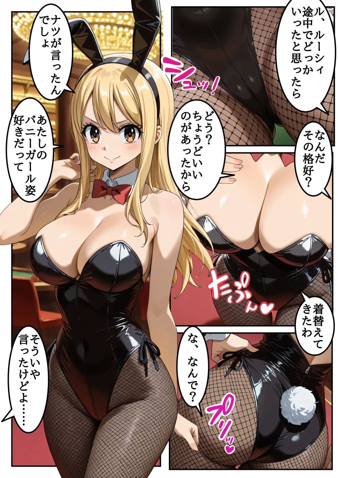 【フェ●リーテ●ル】ナ●とルー●ィが欲望を解放する魔法で3ラウンド サンプル7