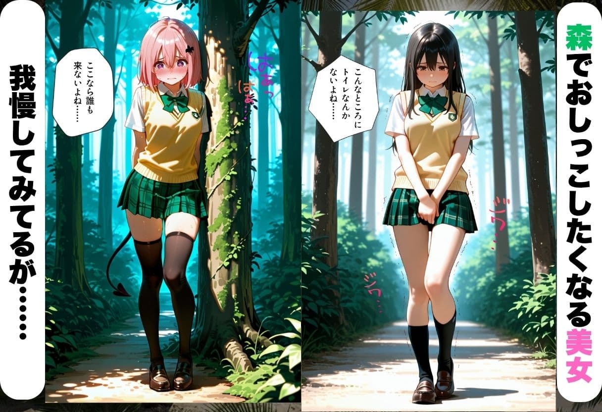野外お漏らしレ〇プ 深い森の中で子宮壊れるまでイキ狂うト〇ブル・ダークネス編 サンプル1