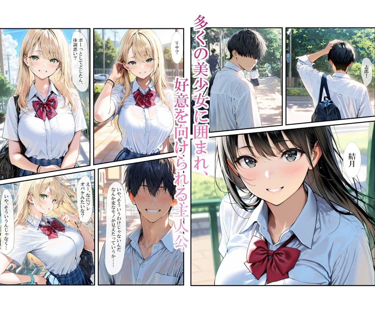 催〇アプリを手にした教師に周囲の美少女を好き放題食い散らかされる話 サンプル1