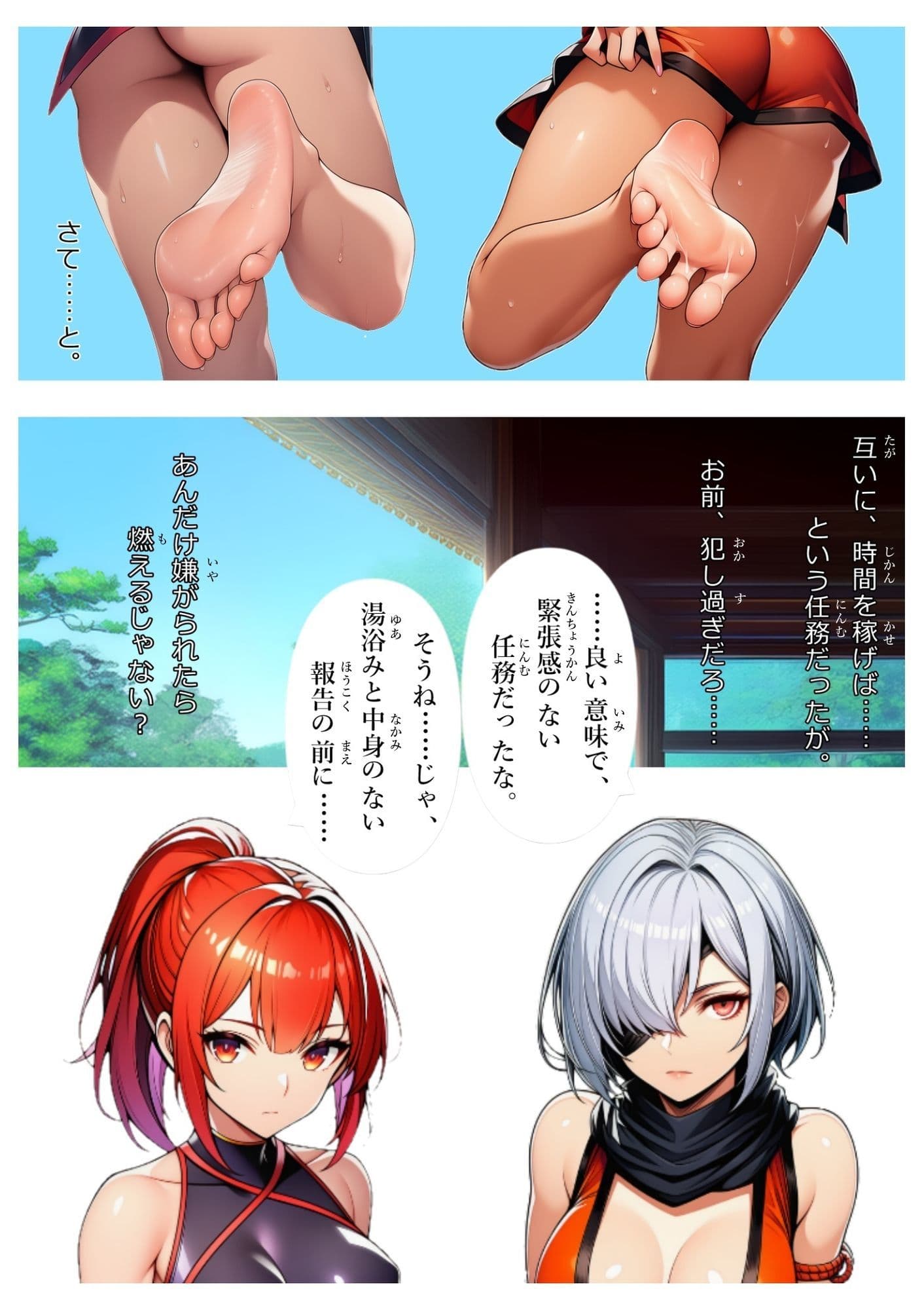同期のくノ一に責めてもらう サンプル4