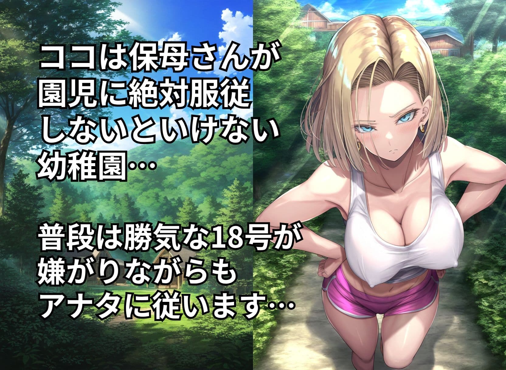 ツンデレ巨乳保母18号が快楽に負けるまで 〜前編〜 サンプル8