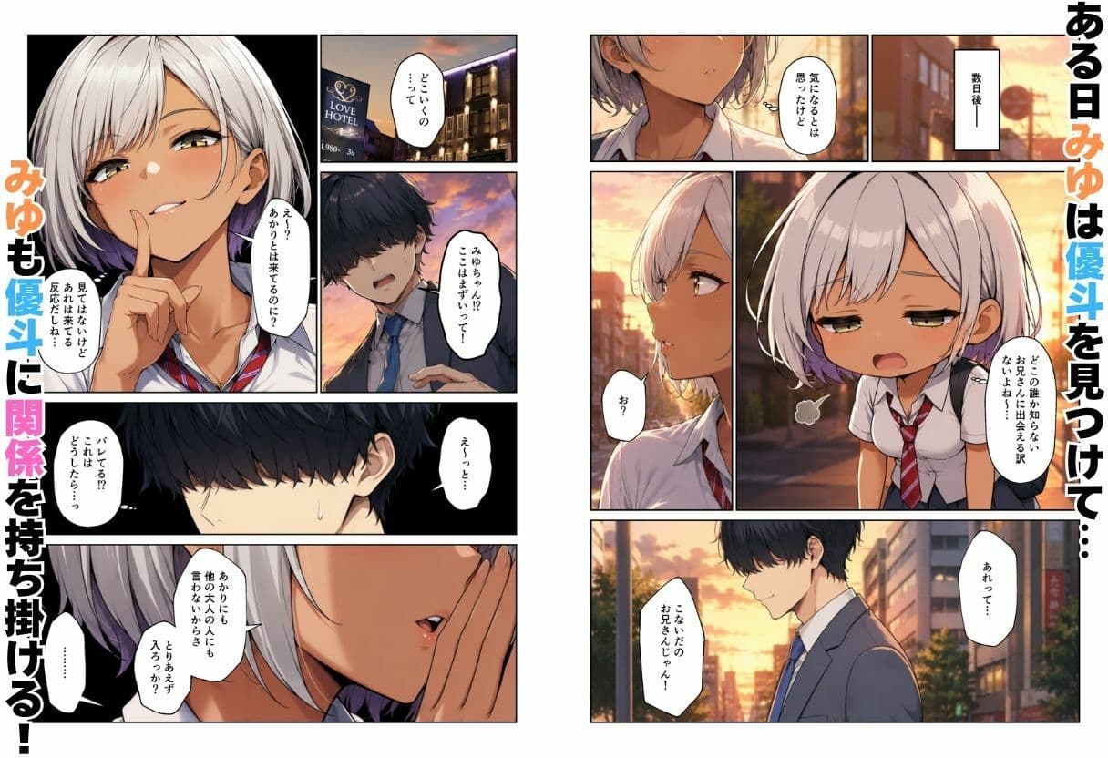 ギャル達とパパ活ハーレムセフレ化してイチャラブエッチ！ サンプル8