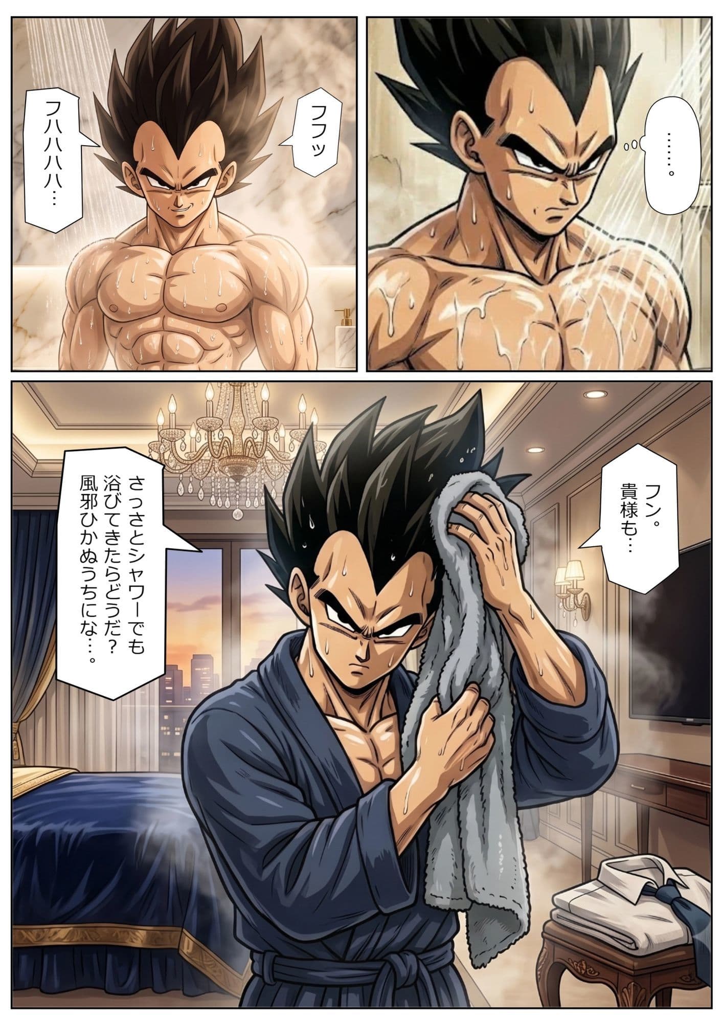 52枚【18号 ×ベジータ】大嫌いな上司に シャワー中に犯●れ、立ちバック、 おっぱいワイパー、掃除フェラの無限ループ 1 サンプル8