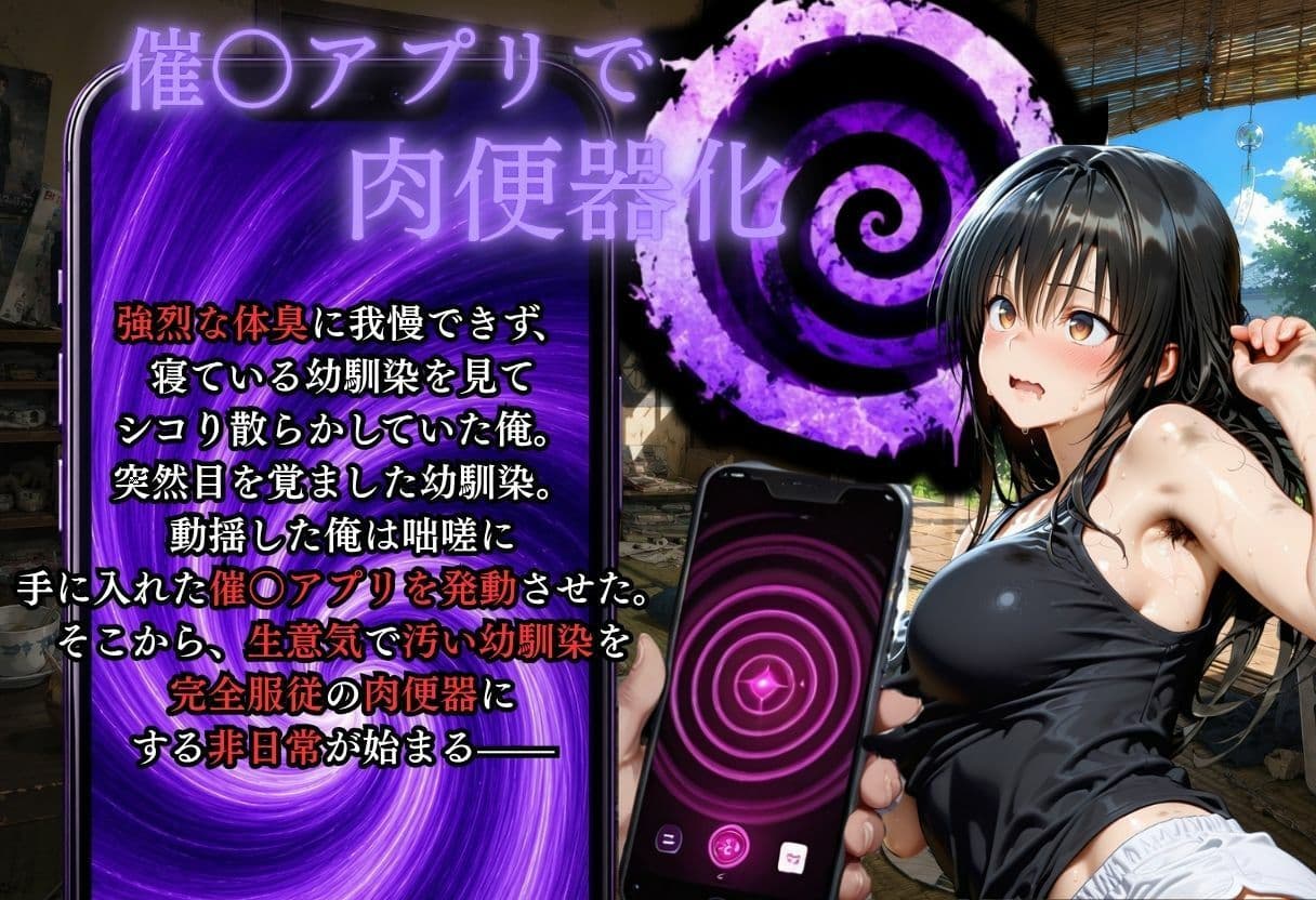 夏休みに幼馴染が泊まりにきた・・・風呂キャンを催●アプリで肉便器調教 サンプル2