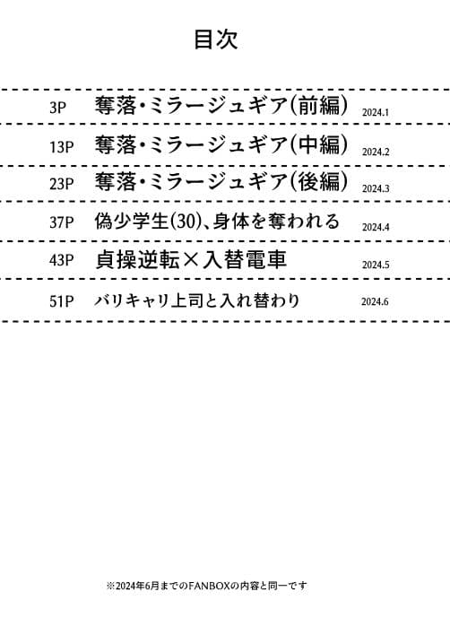 入れ替わり漫画詰め合わせ箱3 サンプル1