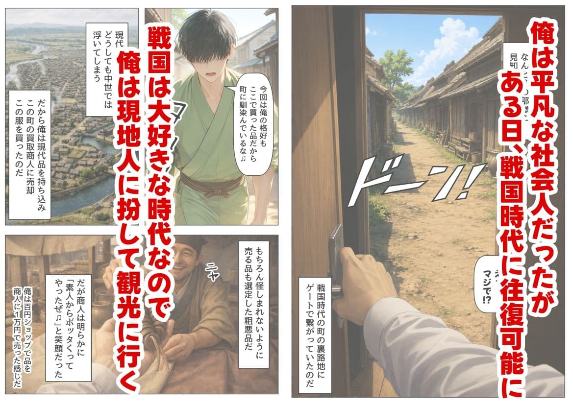 戦国時代に俺が転移したら、飯屋がエロすぎた実話 サンプル1