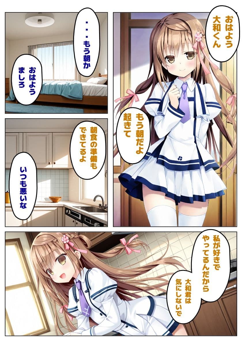 【彼女と俺の恋〇日常】ましろ色の恋は黒ずんで サンプル2