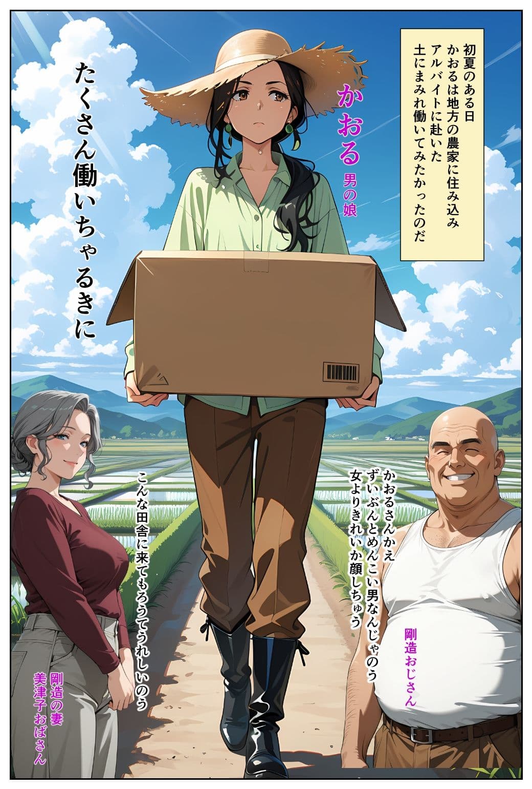 男の娘かおるの赤ふんどしで田舎の変態夫婦に緊縛されるの巻 サンプル1