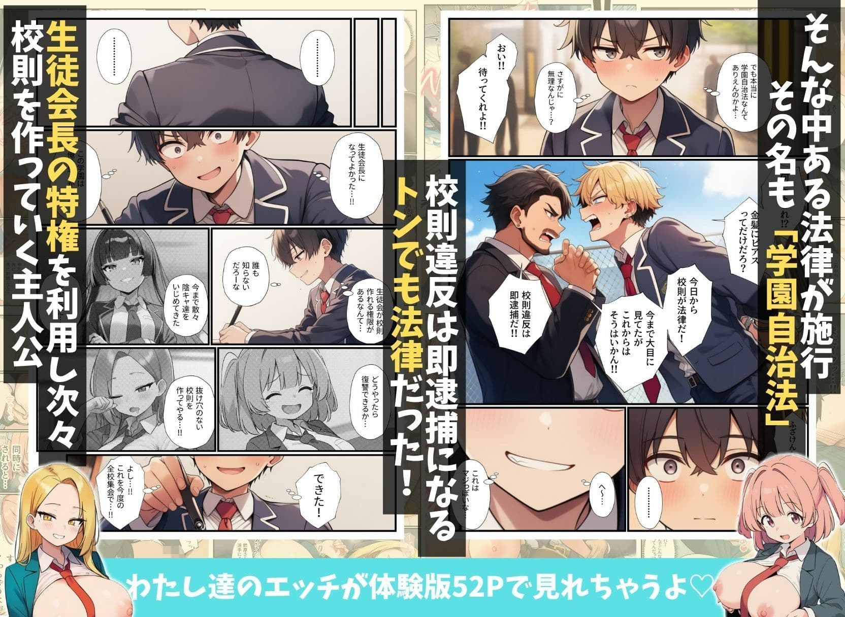 〜名ばかり生徒会長の逆襲〜陰キャの俺をいじめてきた一軍ギャル達を絶対服従させ学園ハーレムを築くまで サンプル2