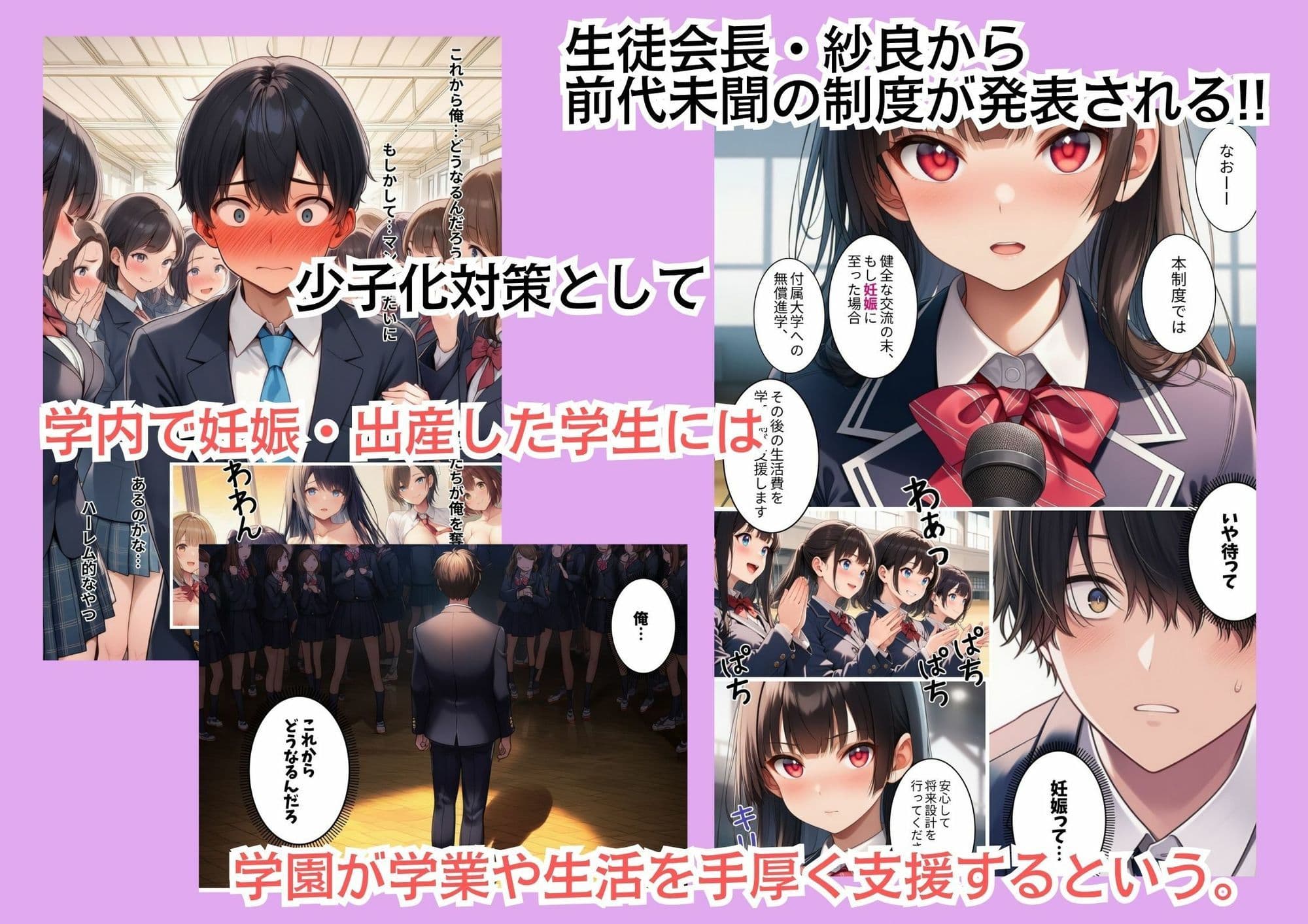 俺だけ男子の種付け共学デビュー！〜ギャルとお嬢様は処女のくせにめちゃくちゃエロかった〜 サンプル3