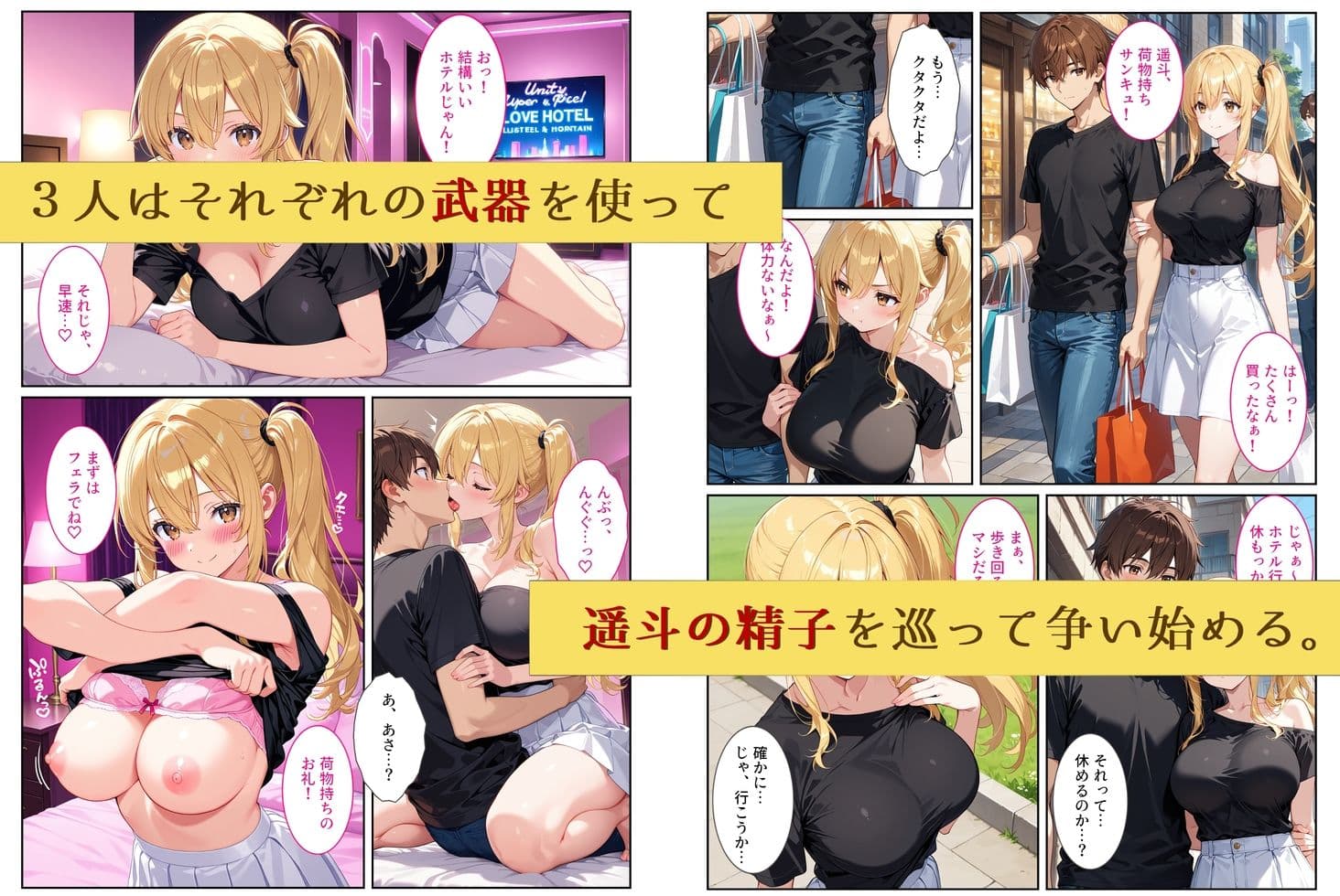 養子になったら爆乳義母と双子義妹に誘惑されて中出しセックスしています！〜孕ませバトル編〜 サンプル8