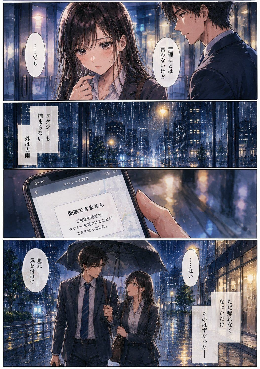 終電を逃した夜、彼女は上司の家に泊まった ―帰れない理由― サンプル2
