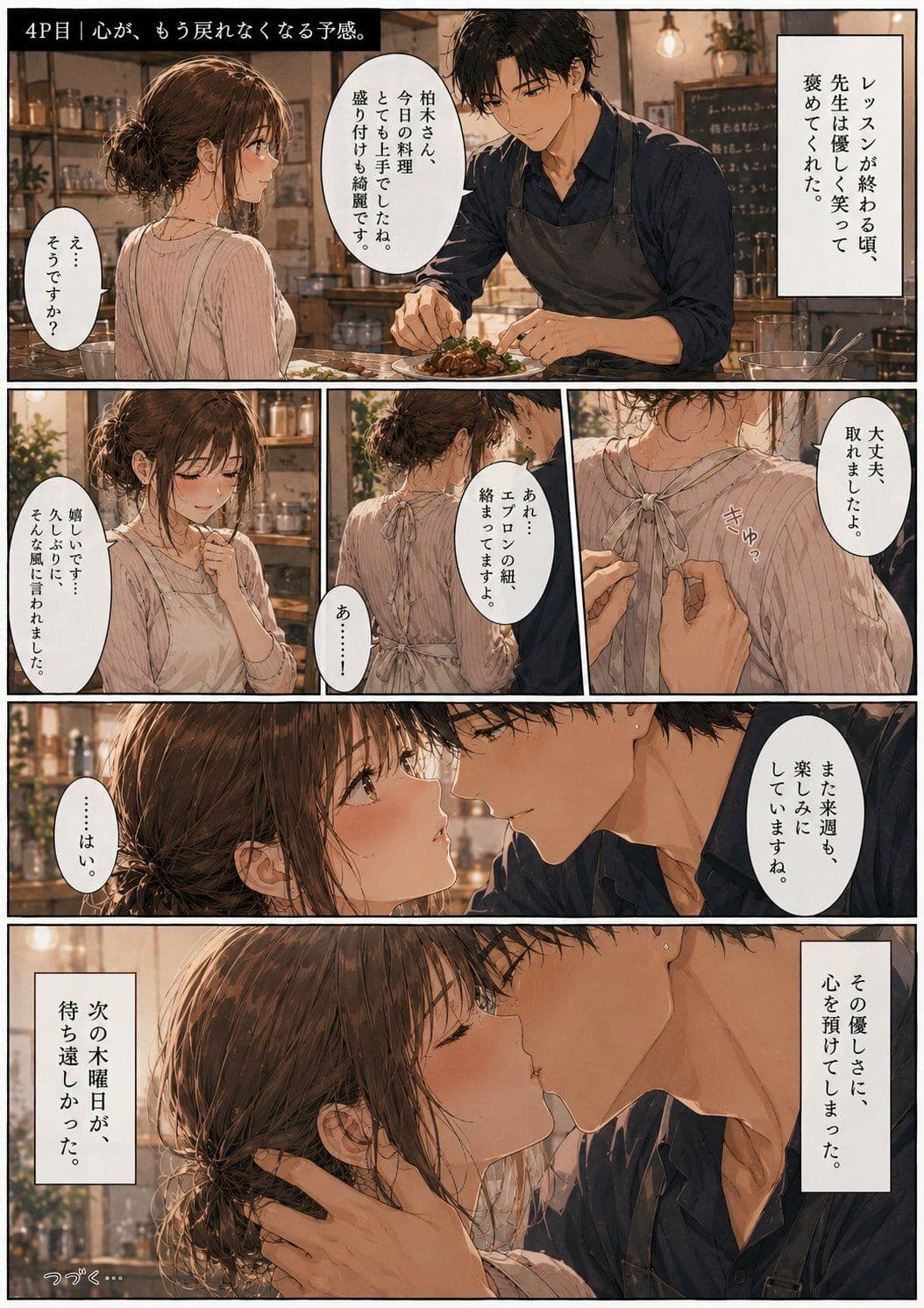人妻料理教室 ―エプロンの下はもう隠せない― サンプル4
