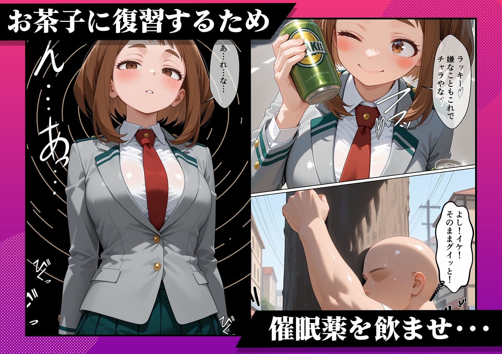 どんな抵抗も催●薬の前じゃ無意味なんだよw【僕のヒー〇ーアカデミア編】 サンプル1