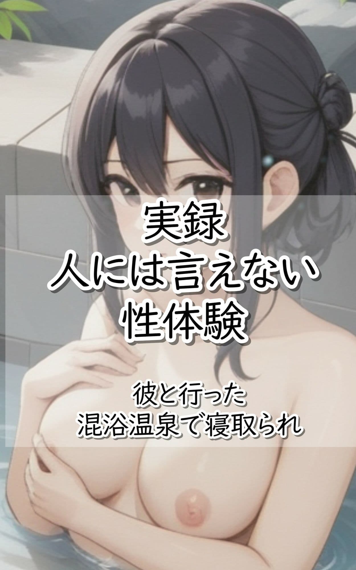 実録！人には言えない性体験  彼と行った混浴温泉で寝取られ サンプル1