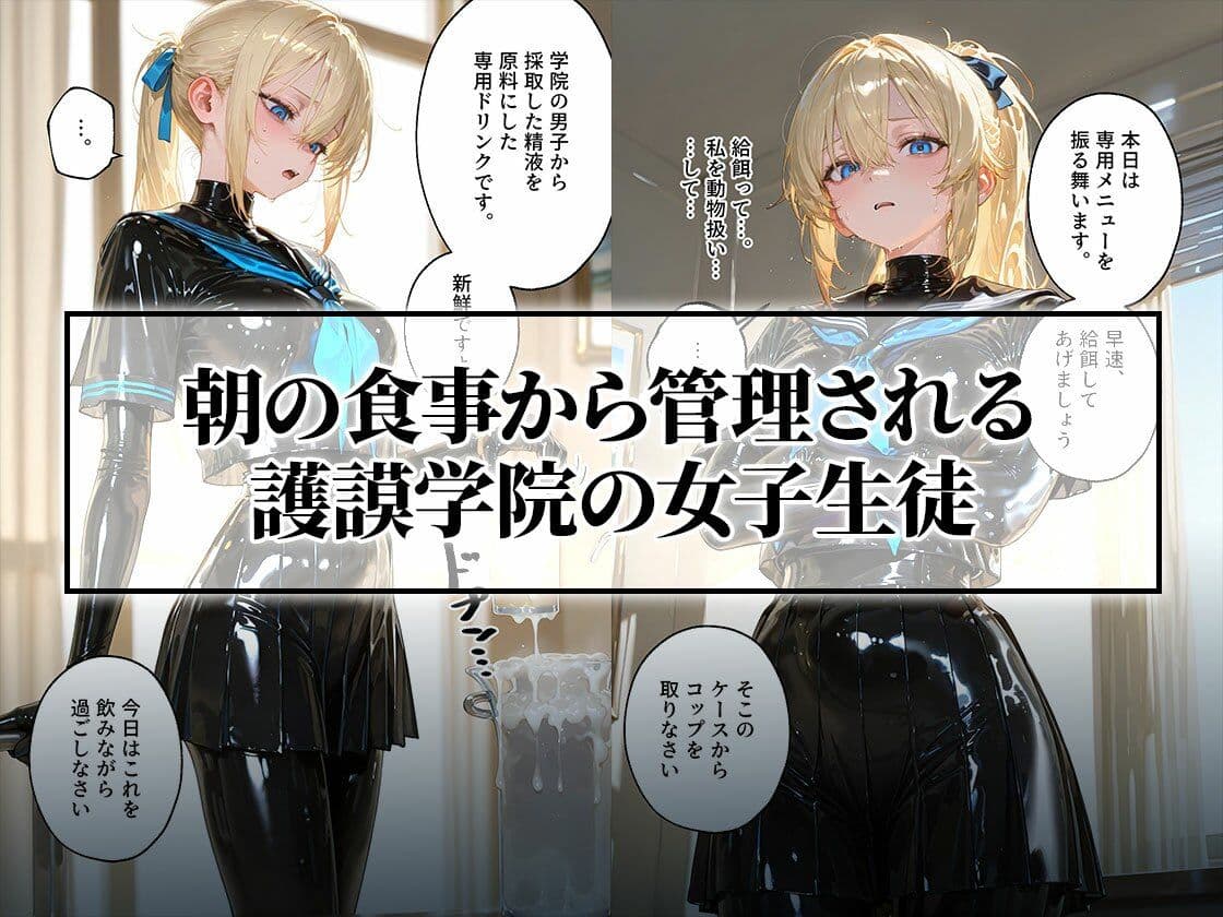 【わからせ週間4】精液給餌＆嘔吐奉仕編｜護謨学院 サンプル1