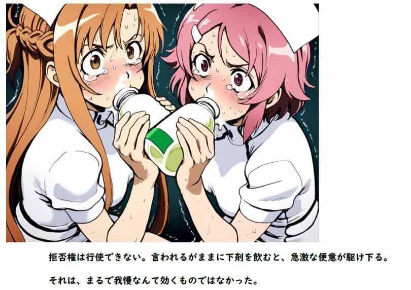 新人看護婦 明日奈と里香 嗚咽の浣腸我慢対決 〜白衣の恥辱耐久レース〜 サンプル9