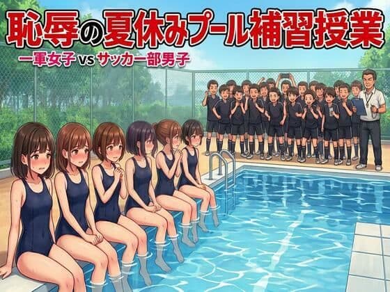 恥辱の夏休みプール補習授業。一軍女子vsサッカー部男子