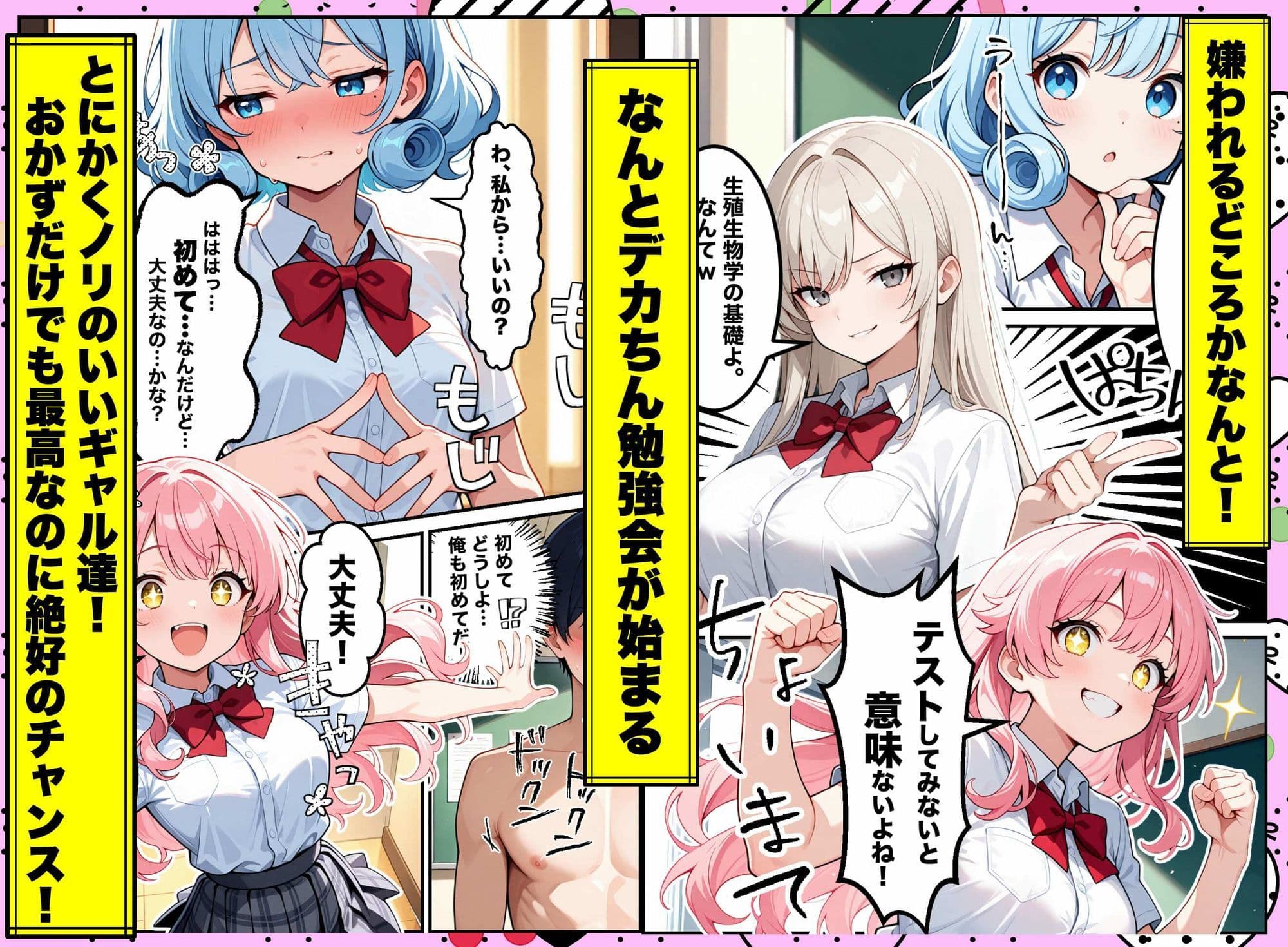 俺のおかず一軍ギャル、デカちんがバレてもてあそばれた結果3人まとめて彼女になったハーレム物語 サンプル3