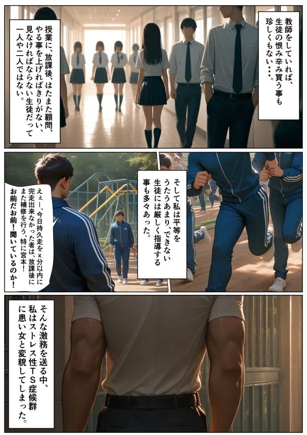 TS体育教師は・・・メスに墜ちる・・・。 サンプル2
