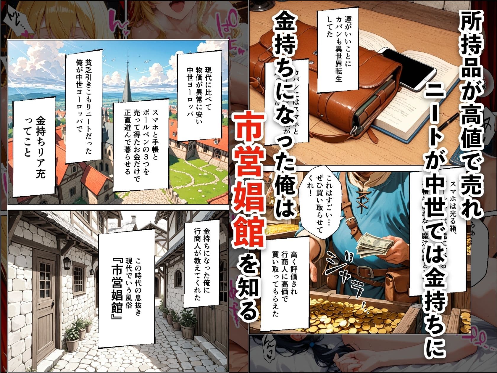 ニートが中世ヨーロッパに転生したらハーレムになった話 サンプル2