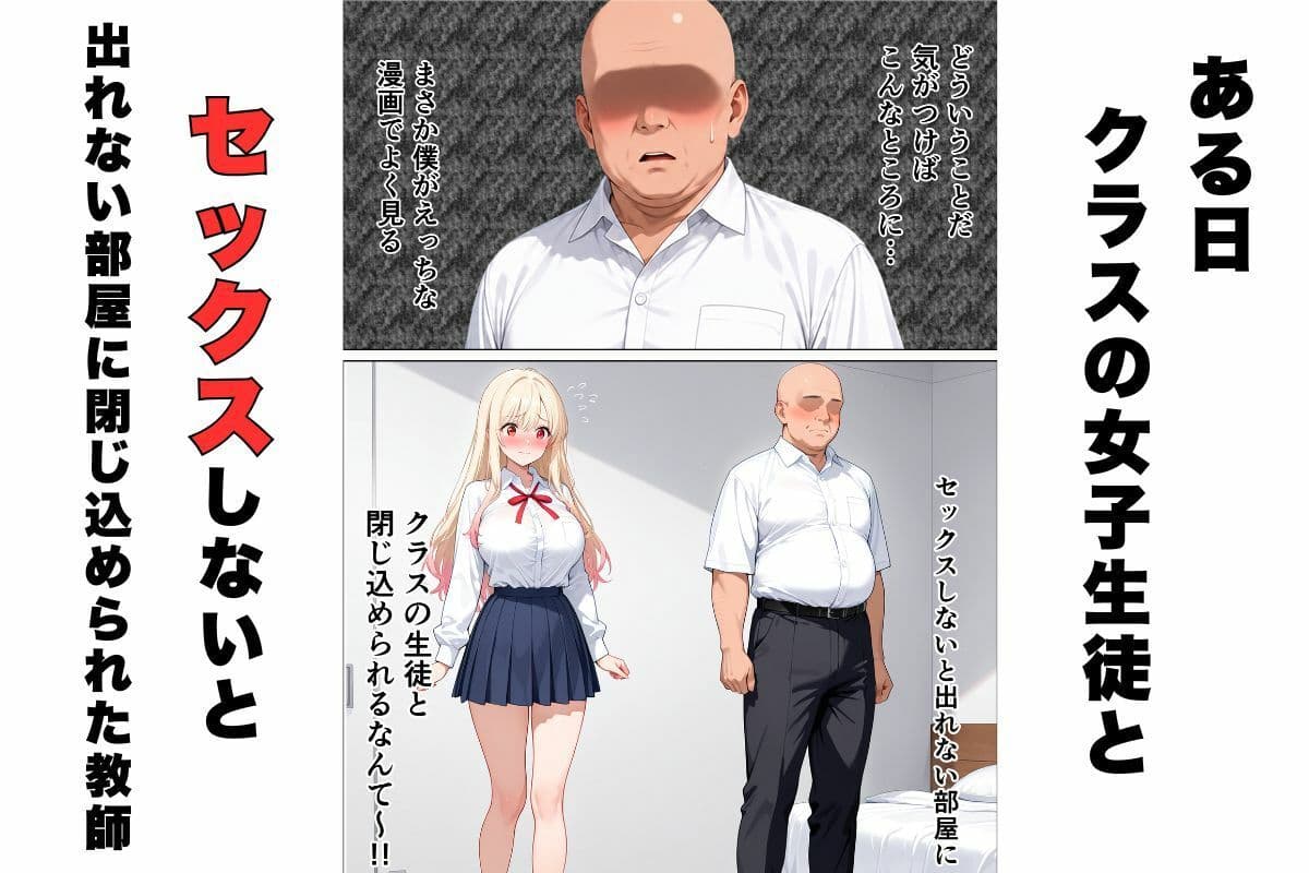 セックスしないと出れない部屋に嫌いな担任と閉じ込められた話。 サンプル1