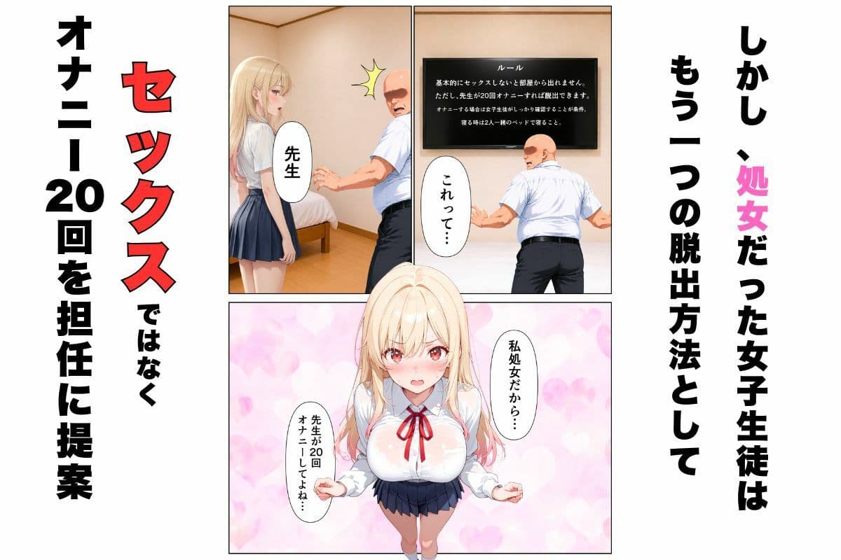 セックスしないと出れない部屋に嫌いな担任と閉じ込められた話。 サンプル2