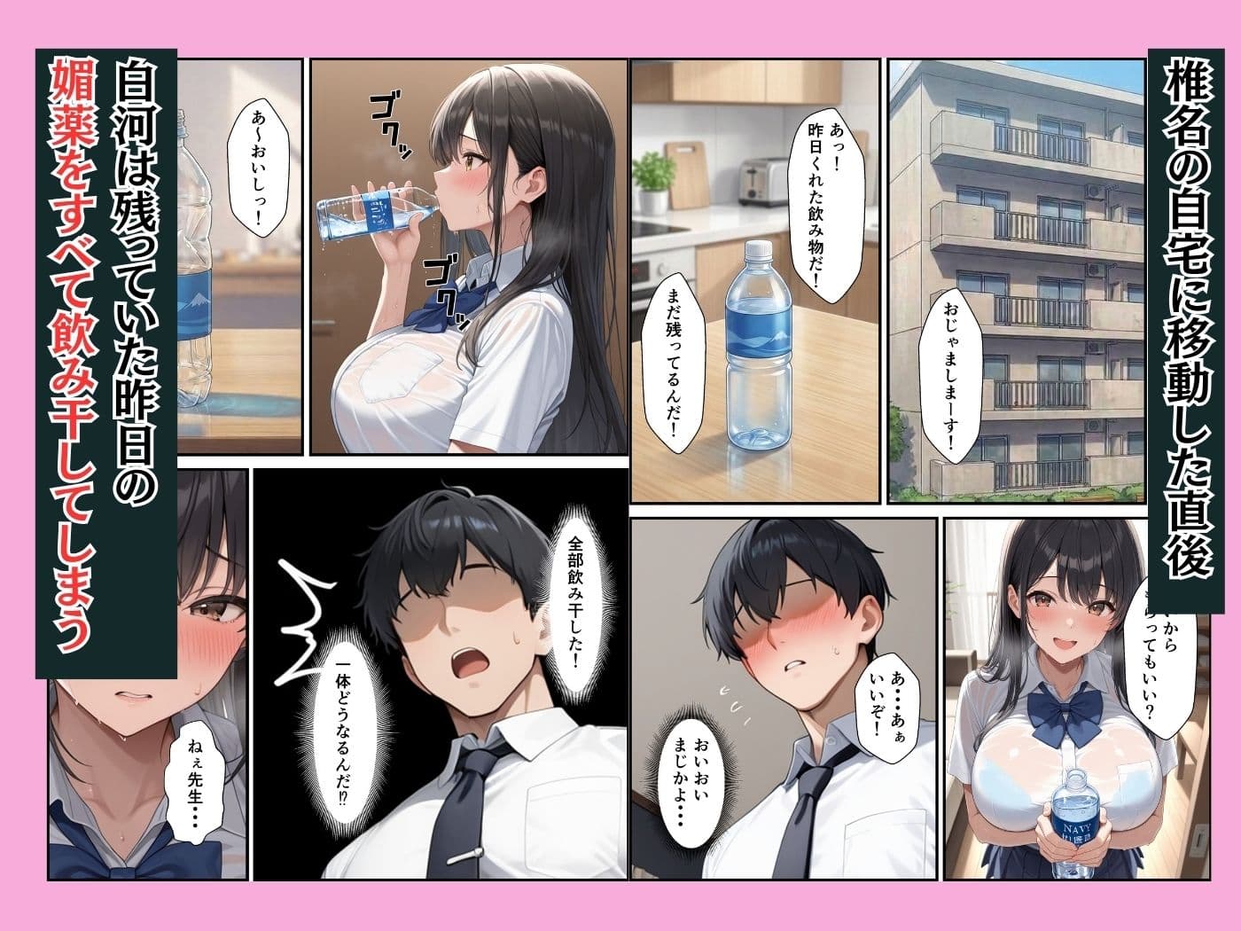 爆乳生徒会長が弱みを握られて生ハメセックスでメス堕ちした話 サンプル9