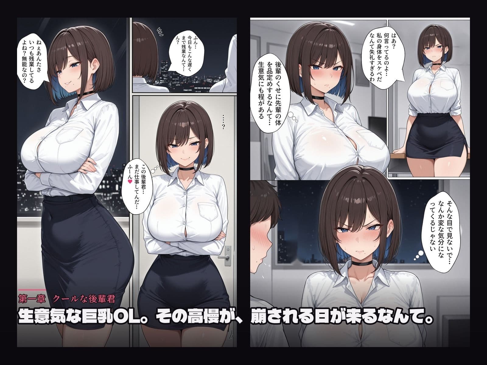 生意気な巨乳OLは、後輩にも社長にもビーチの男にも勝てなかった。 サンプル1