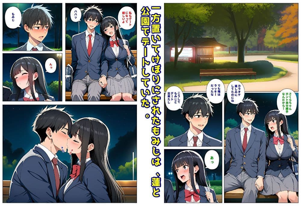 委員長とギャルがセックス勝負3・ギャルが陰キャに告ハラされる・委員長が彼氏の為に野外セックスする サンプル6