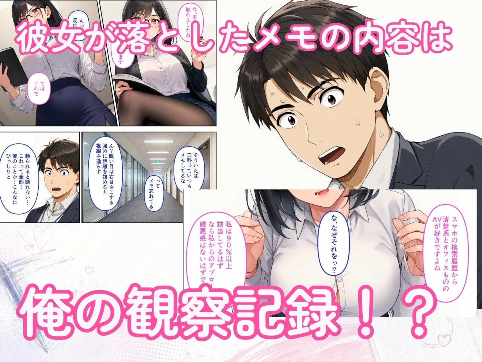地味な同期OLが俺の観察記録をつけてる距離感バグ痴女だった サンプル2
