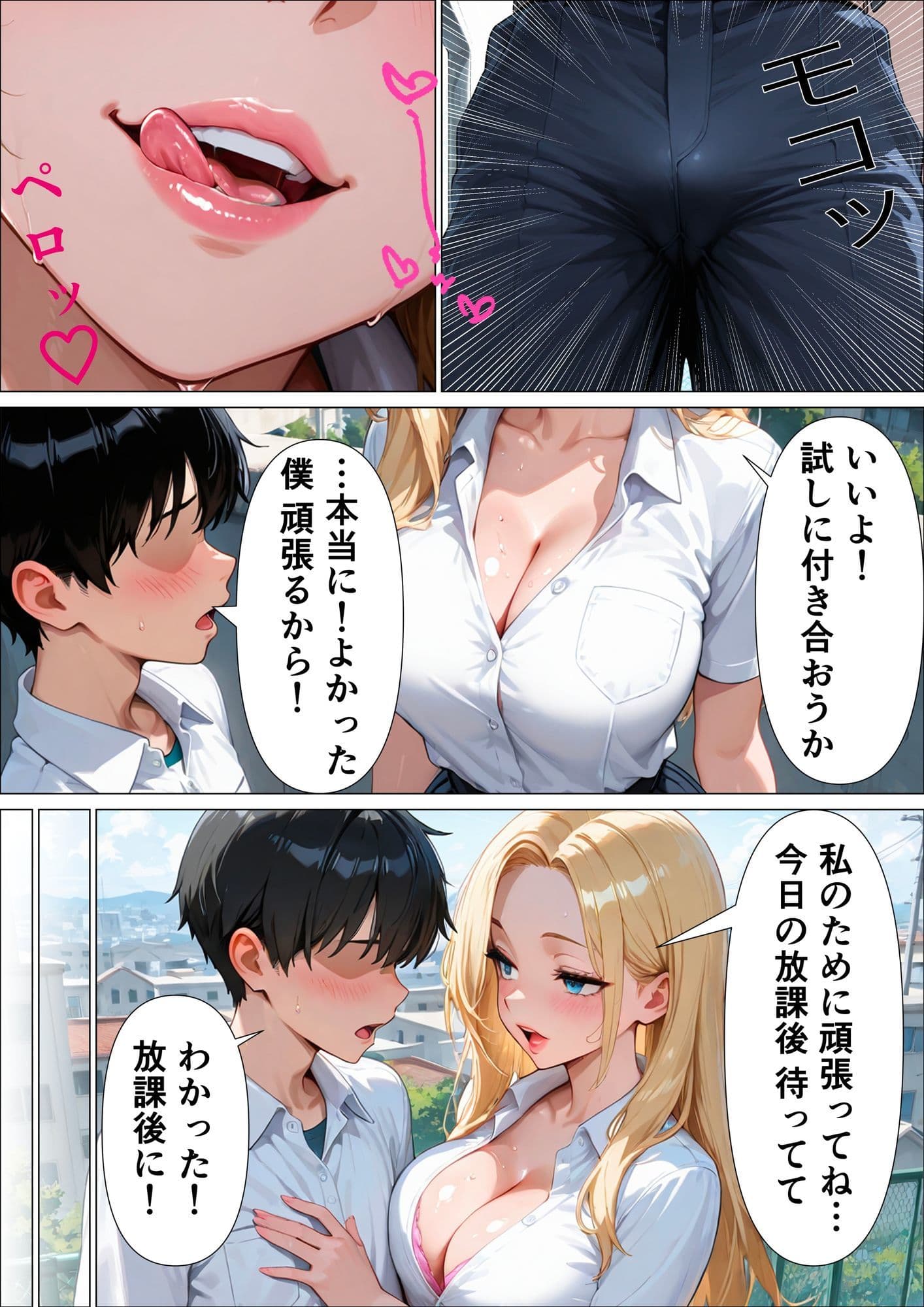 告白してきた優等生がデカチンで逆レ●プしたら気持ち良すぎて童貞チンポに中出しされた話 サンプル2