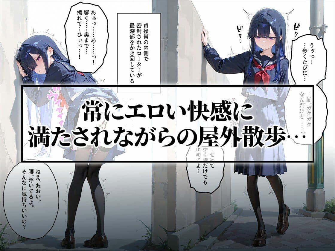 貞操帯初体験｜変態男に教育されるスレンダー女子学生 サンプル3