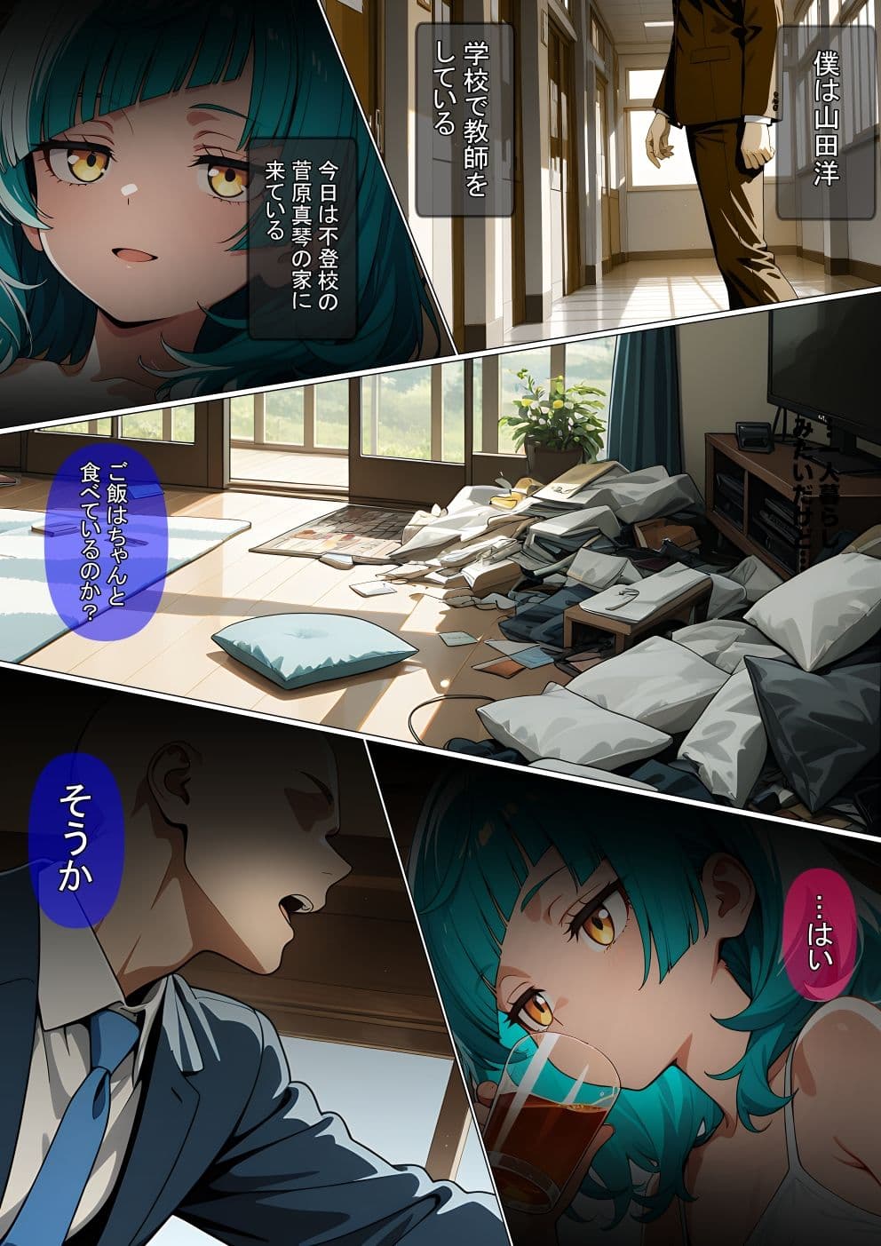 【漫画】不登校の生徒を壊した話 サンプル2