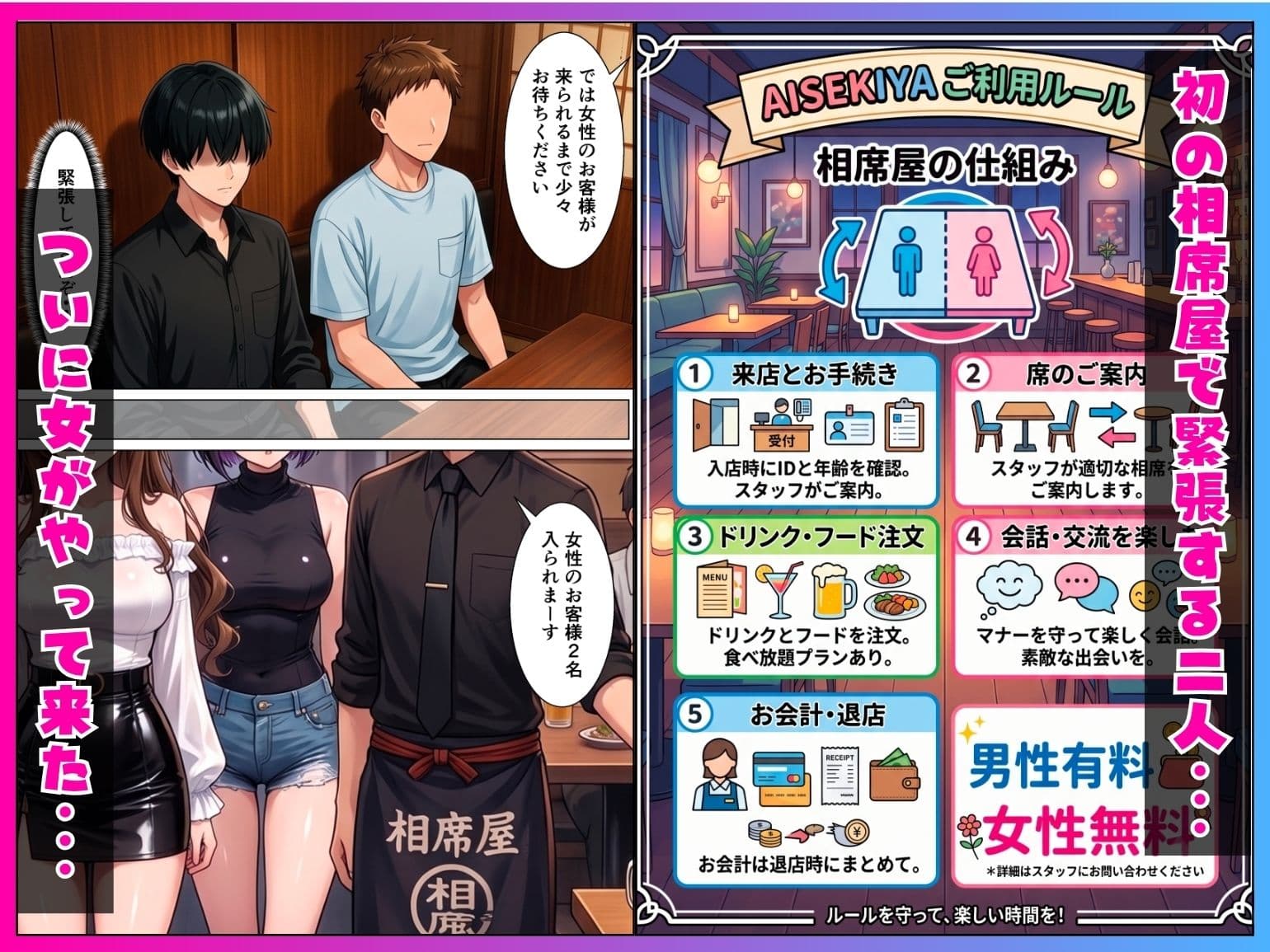 童貞陰キャの僕が相席居酒屋で出会ったクール系ギャルとあざと系ギャルに中出しセックスした話 サンプル2