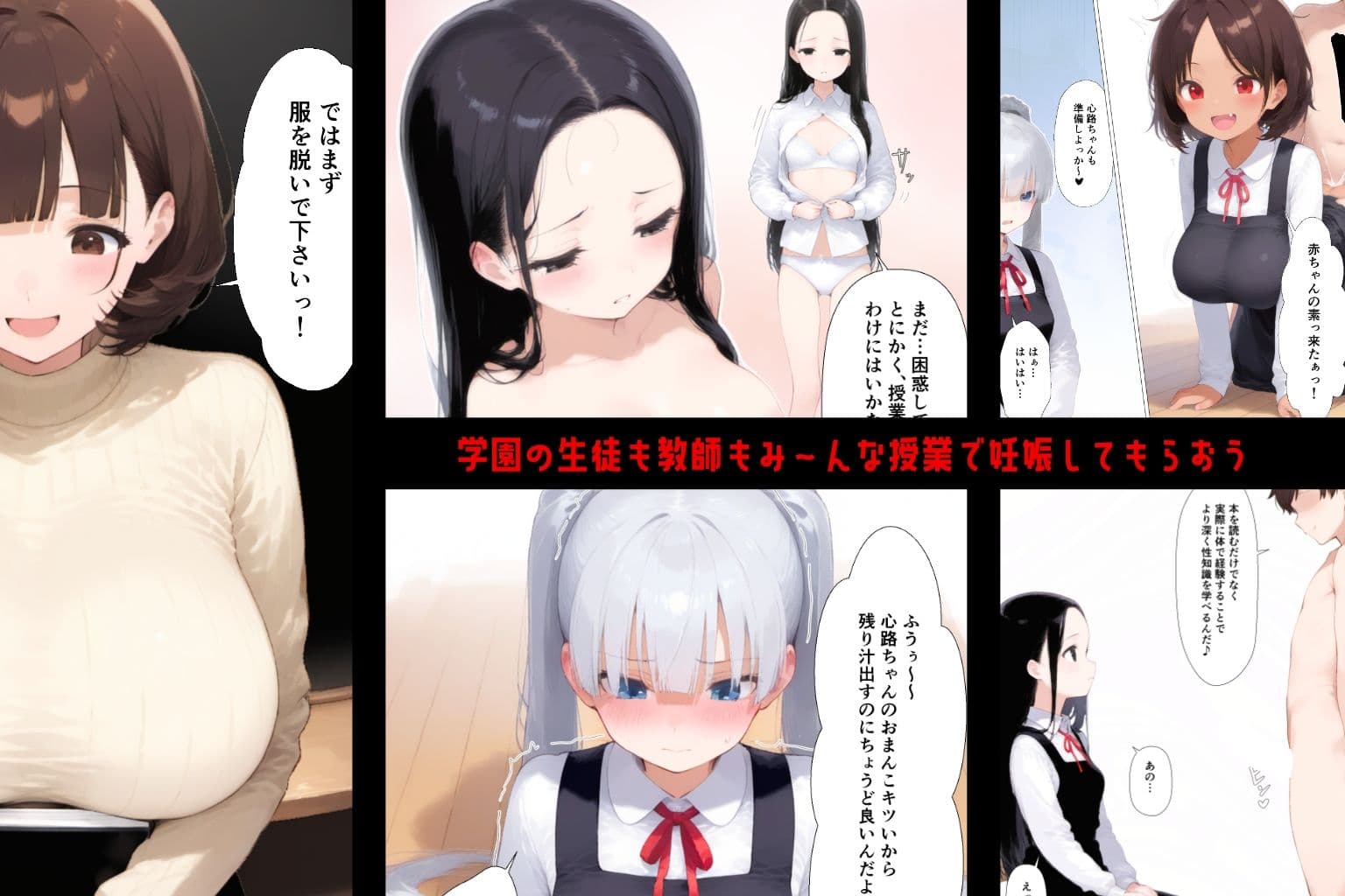 托卵学園  オカシな性教育で生徒も教師も保護者もみ〜んな托卵妊娠させちゃいました サンプル1