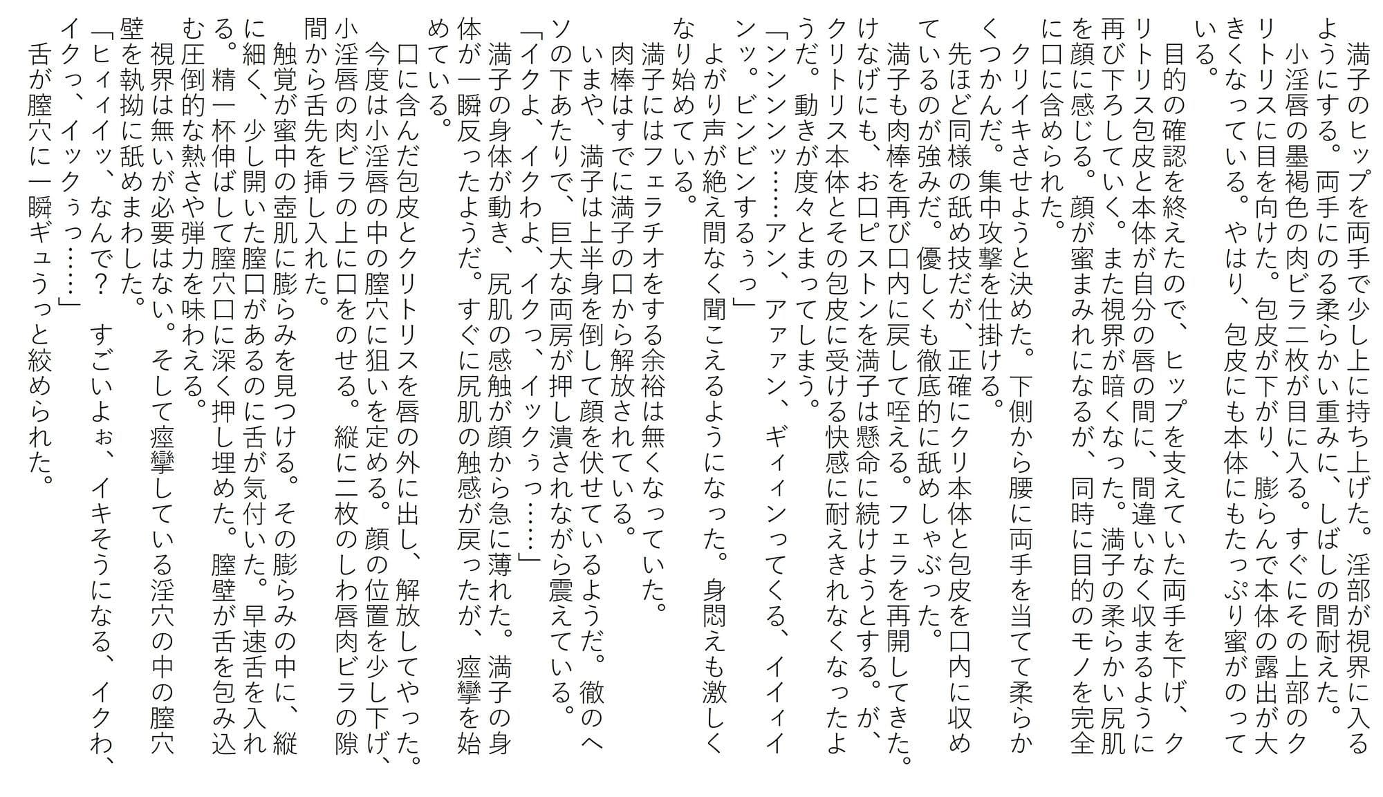 蜜愛液に濡れる四人の巨乳美女 三章 満子 サンプル6