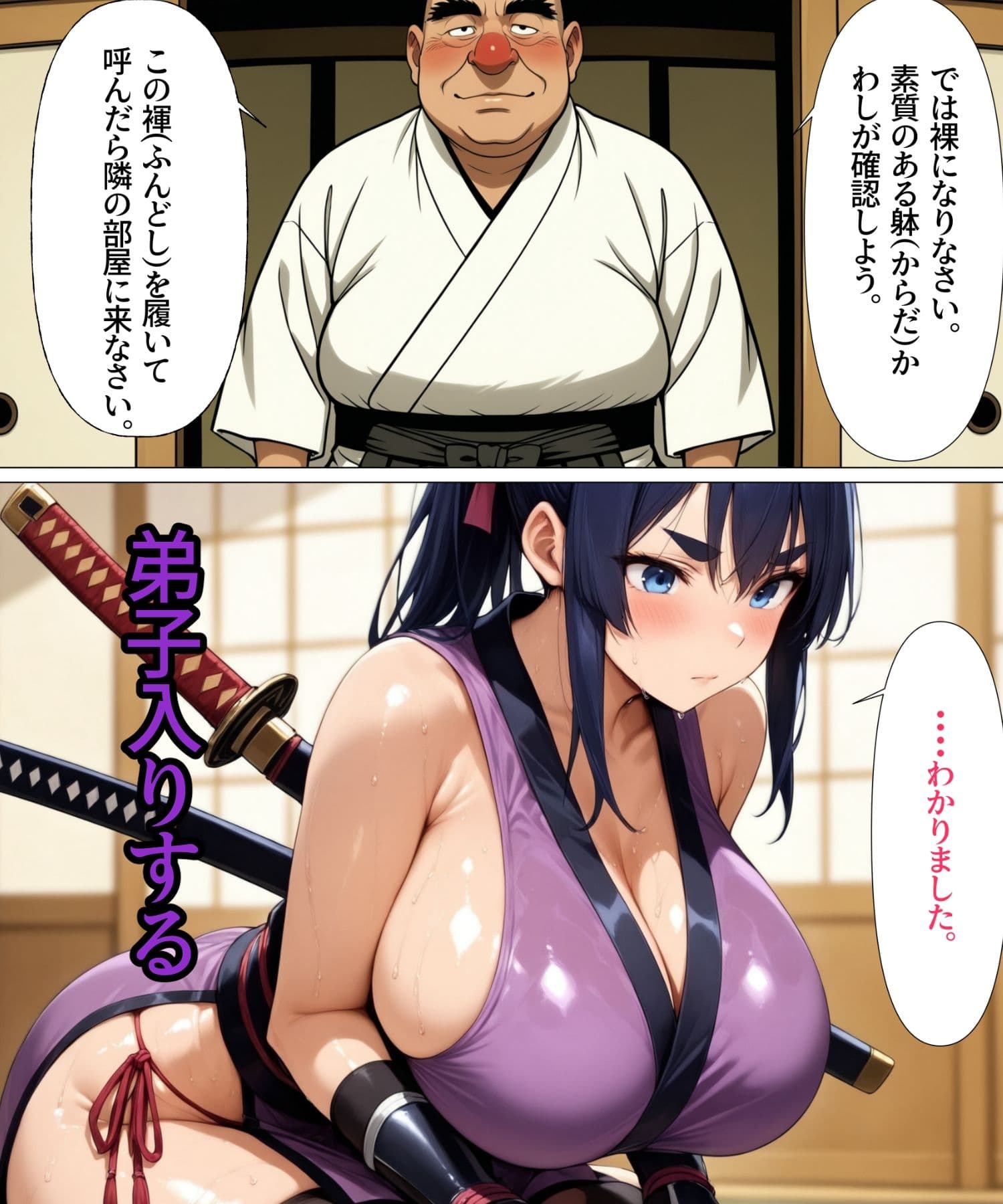 くノ一どすけべ修行  爆乳幼馴染の巻 サンプル3