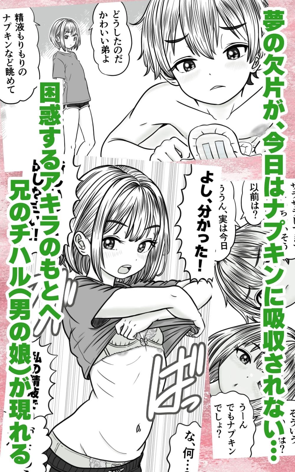 ふたなり男の娘きょうだい 〜精まみれのナプキンと穴 サンプル3