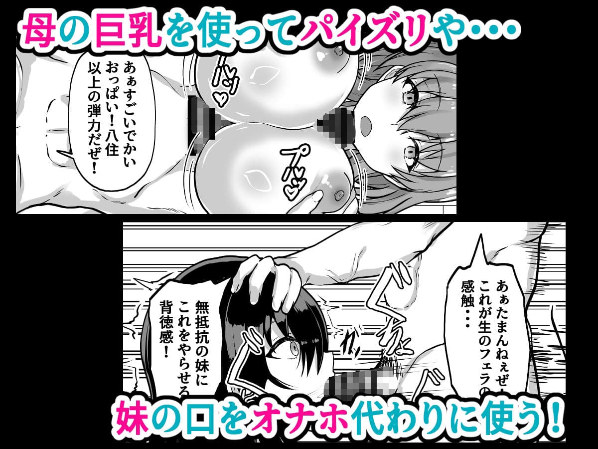 時間停止  妹と母  止まった時間の中で家族を好き放題 サンプル3