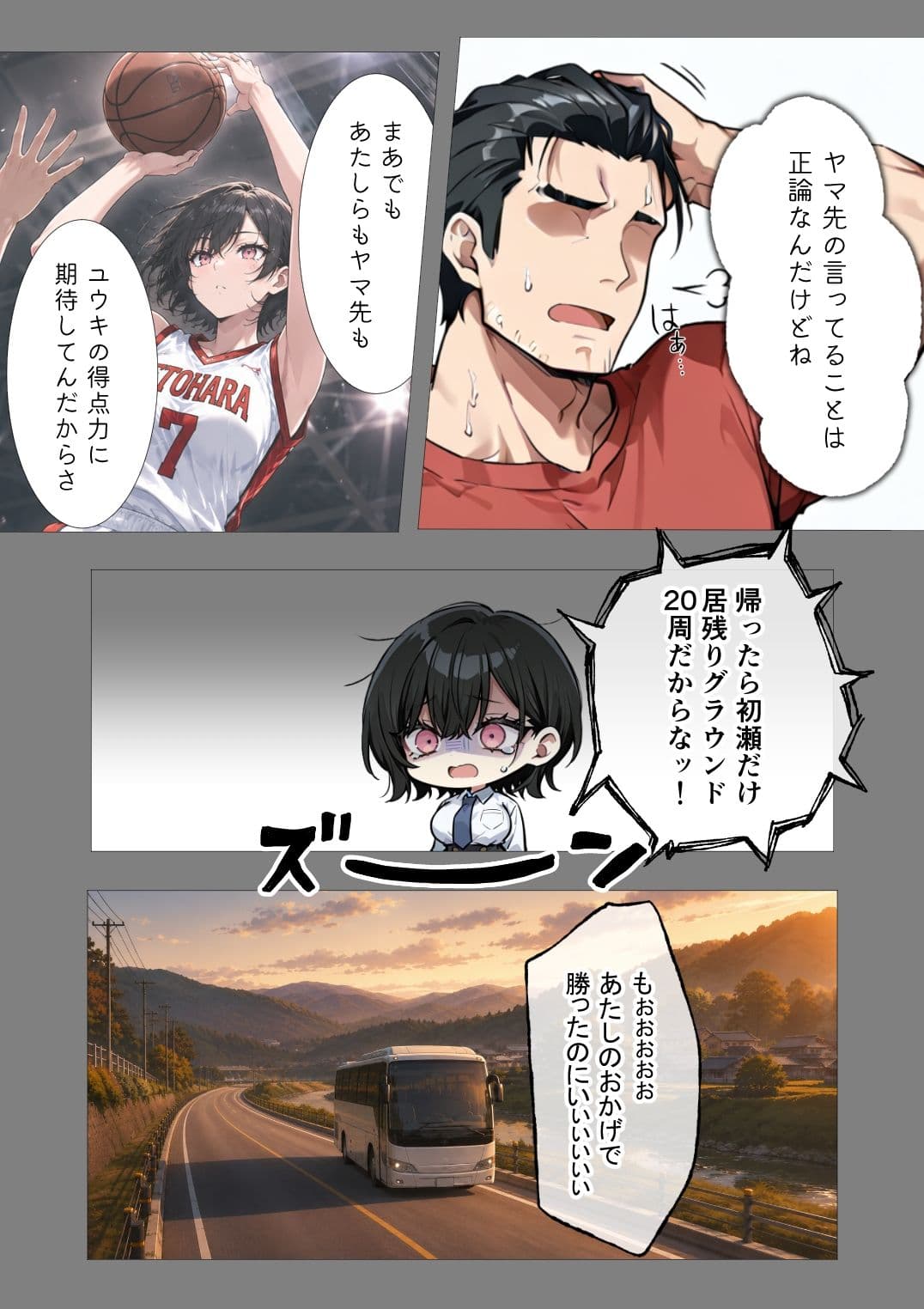 孕トモ-バスケ部顧問に孕まされた親友- サンプル5
