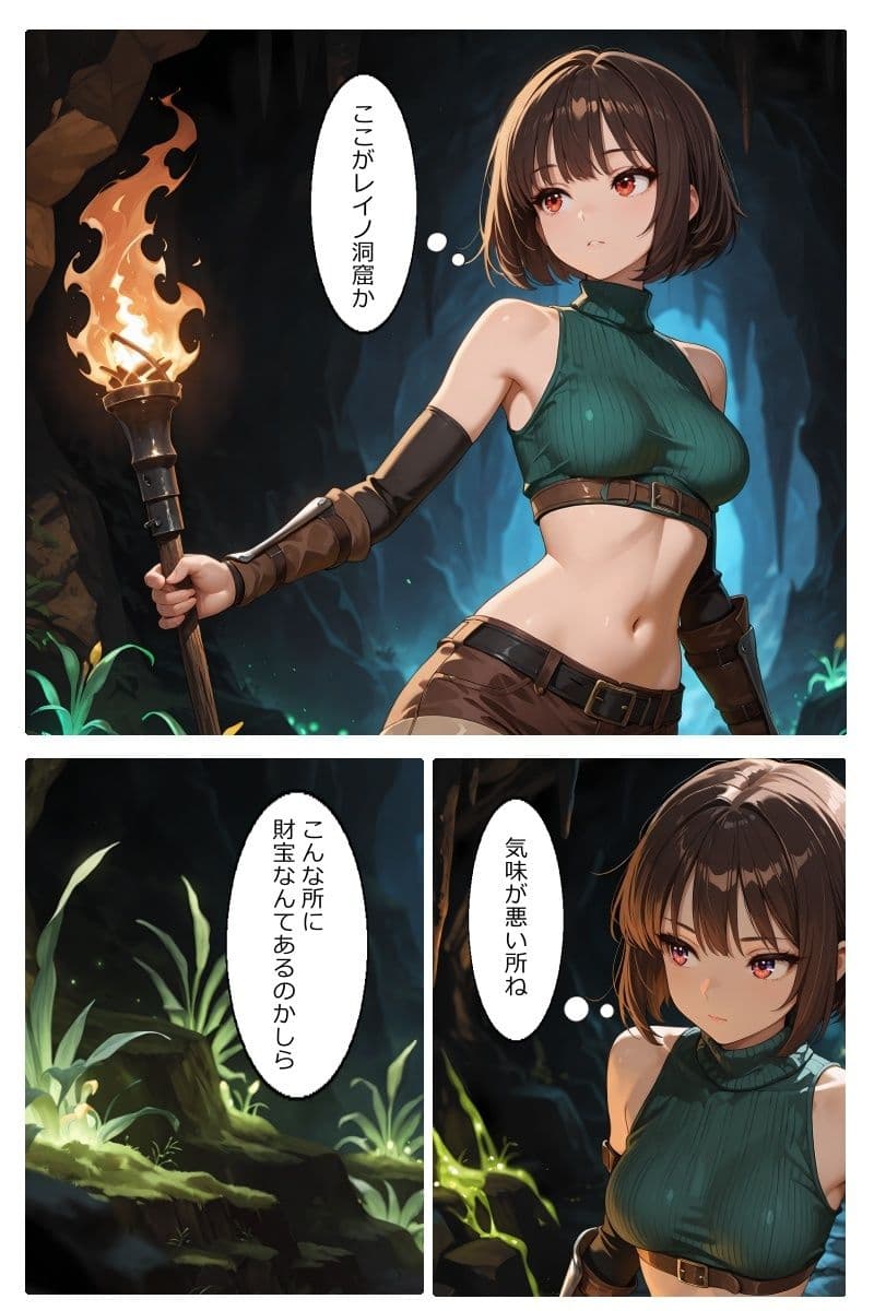 触手に襲われる冒険者の話〜シフ〜 サンプル1