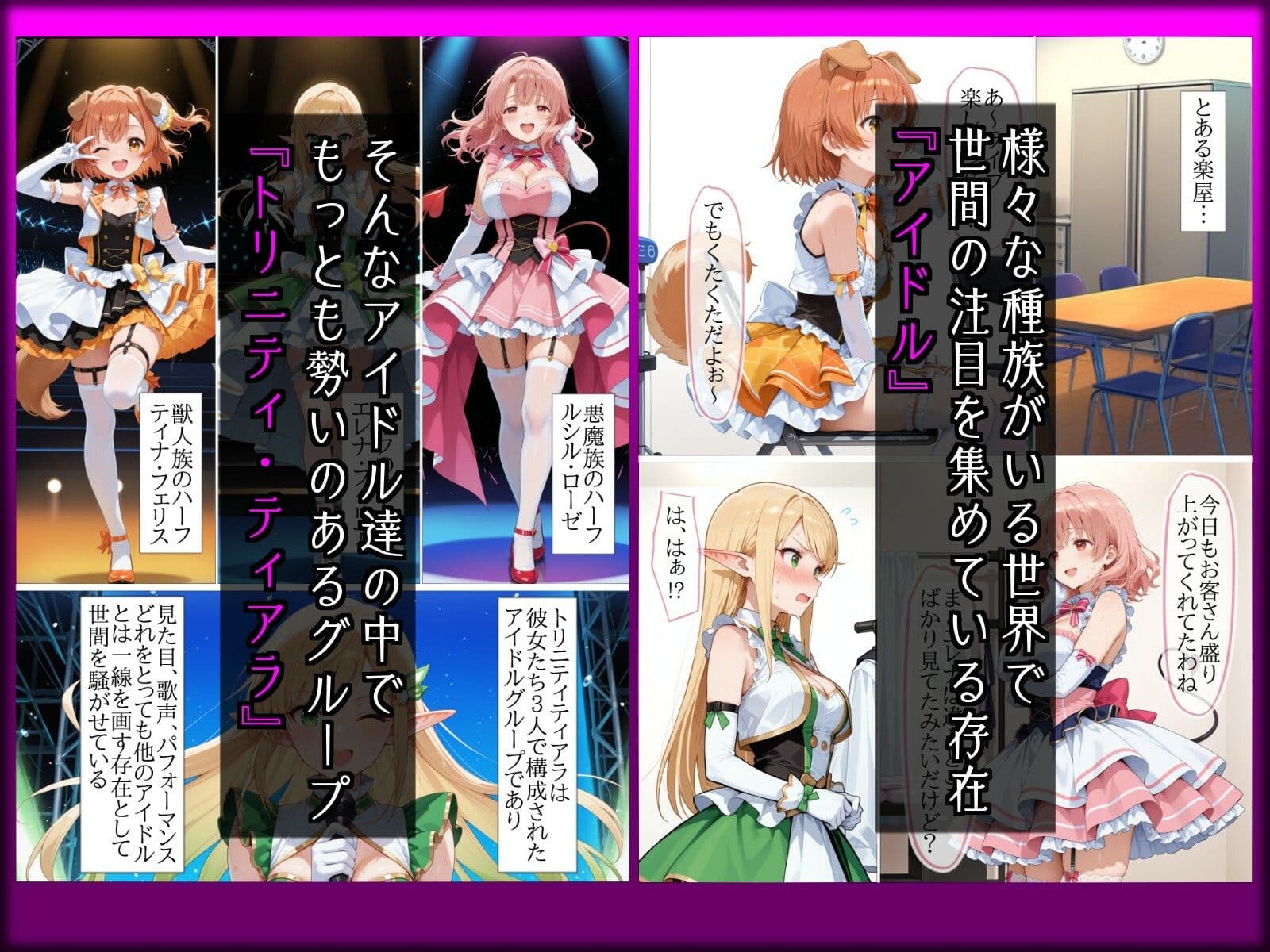 【NTR】彼氏持ち人気アイドルエルフ絶対服従〜社長室で身代わり秘書になった私〜 サンプル1